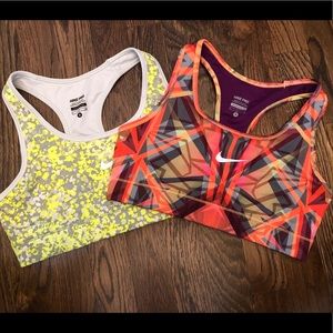 Two Nike Pro Sports Bras